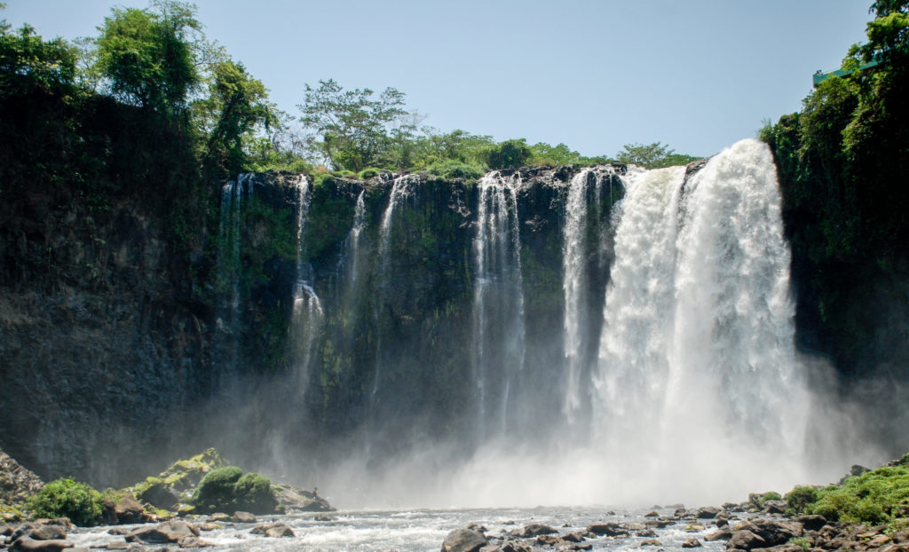 Featured in Jaya Travel & Tours blog "Walk in the Steps of Apocalypto Filming Locations" this image features a waterfall in Eyipantla Falls, Mexico.