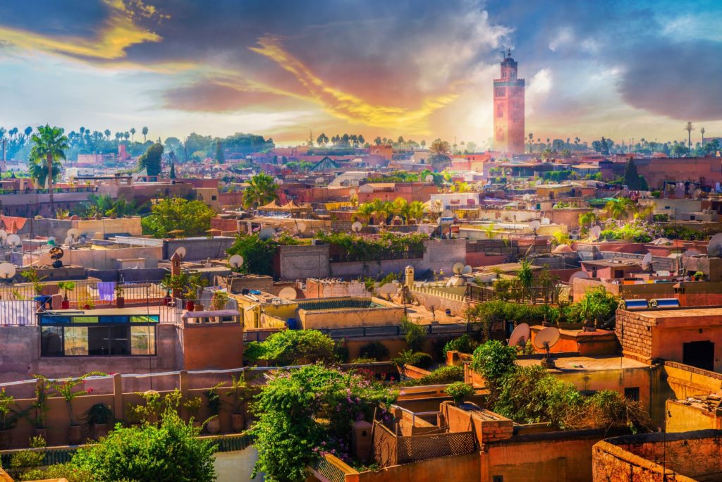 Featured in Jaya Travel & Tours blog "The Mummy Film Locations", this image shows the beautiful city of Marrakech, Morocco.