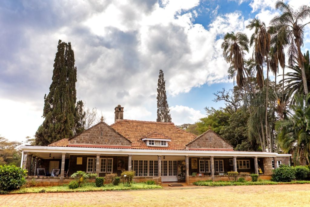 Featured in the Jaya Travel & Tours blog "Movie Locations from Out of Africa" this image shows the house and present day museum of legendary author Karen Blixen at the foot of the Ngong Hills.