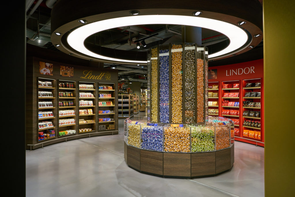 The Lindt Home of Chocolate gift shop from Jaya Travel & Tours blog "Unique & Special Hotels Around the World"