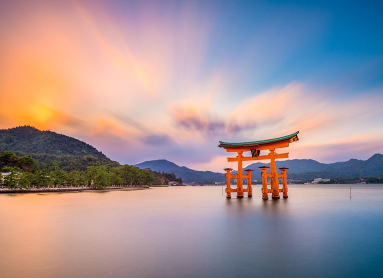 Featured in "Japan Tour: Rich History & Culture" by Jaya Travel & Tours, this image shows the Itsukushima Shrine located in Hiroshima.