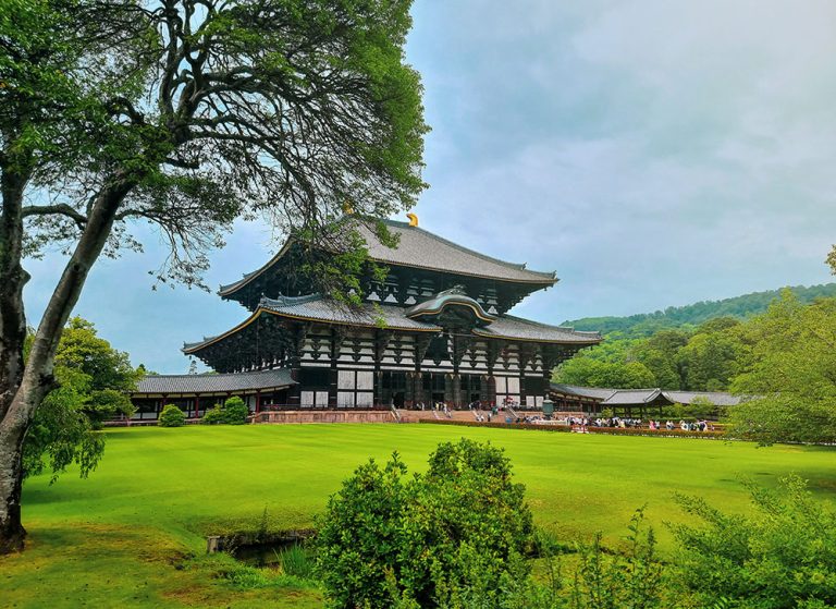 Featured in "Japan Tour: Rich History & Culture" by Jaya Travel & Tours, this image shows the Tōdai-ji Temple, a Buddhist temple, located in Nara.